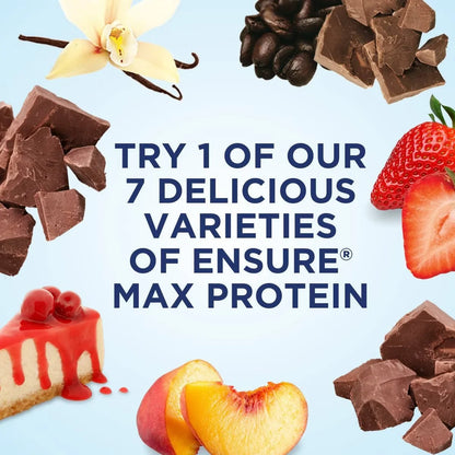 Ensure Max Protein Nutrition Shake Creamy Strawberry Non-Caffeinated - 30g Protein - 11 fl oz/4pk: Kosher, Halal, Gluten-Free, Lactose Sensitivity