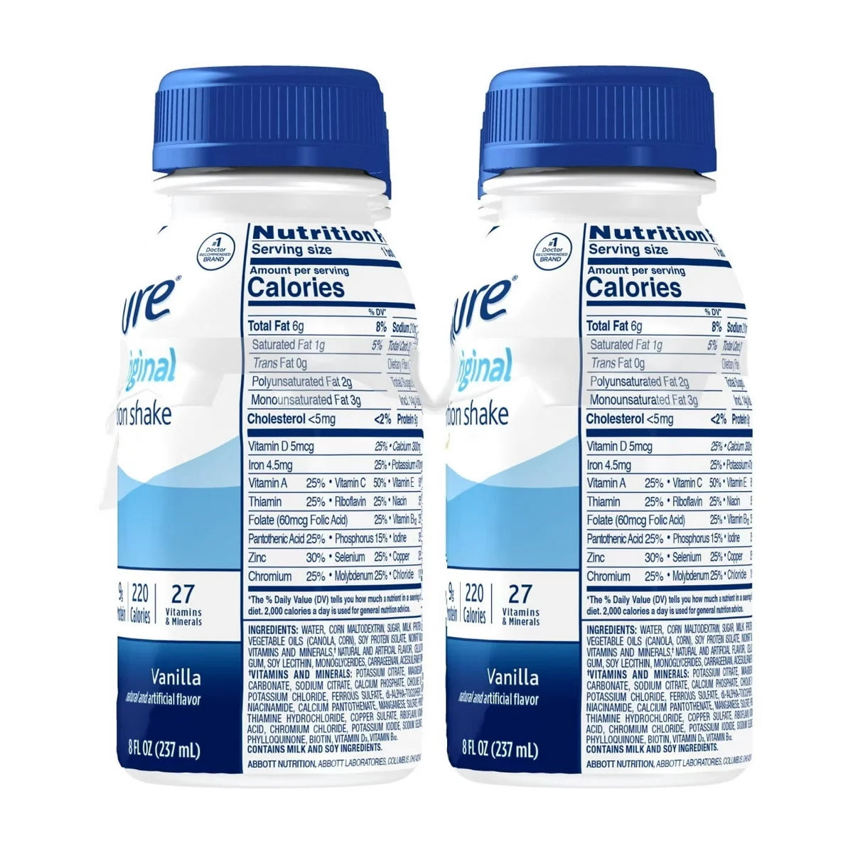 Ensure Original Nutrition Shake Vanilla Ready to Drink Nutrition Shake 8 fl oz Cans Case of 24