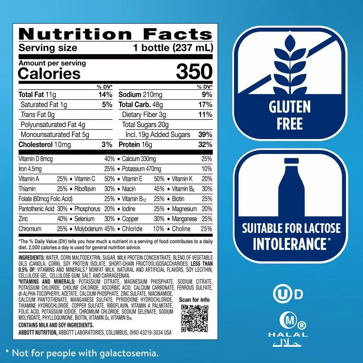 Ensure Plus Nutritional Shake Vanilla, 8 oz, Case of 24