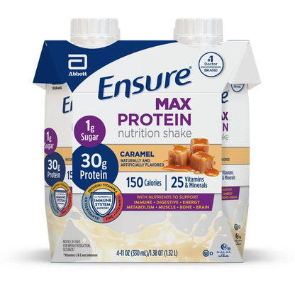 Ensure Caramel Max Protein Shakes - 4ct/11 fl oz