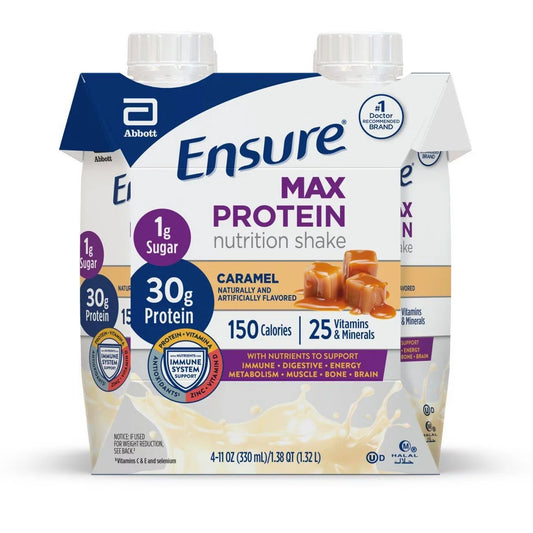Ensure Caramel Max Protein Shakes - 4ct/11 fl oz