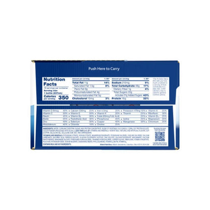 Ensure Plus Nutrition Shake Chocolate Non-Caffeinated - 128 fl oz/16ct: Gluten-Free, Meal Replacement, Milk Protein, Ready to Drink