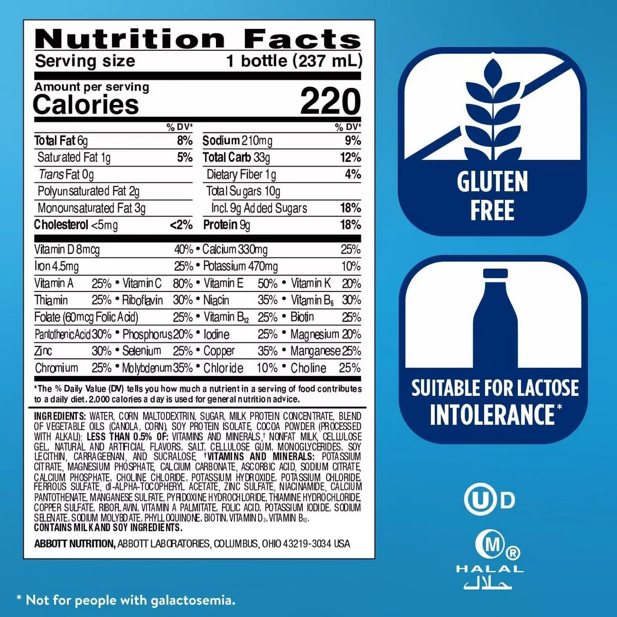 Ensure Original Nutrition Shake, Milk Chocolate, 8 fl oz - 24 Count