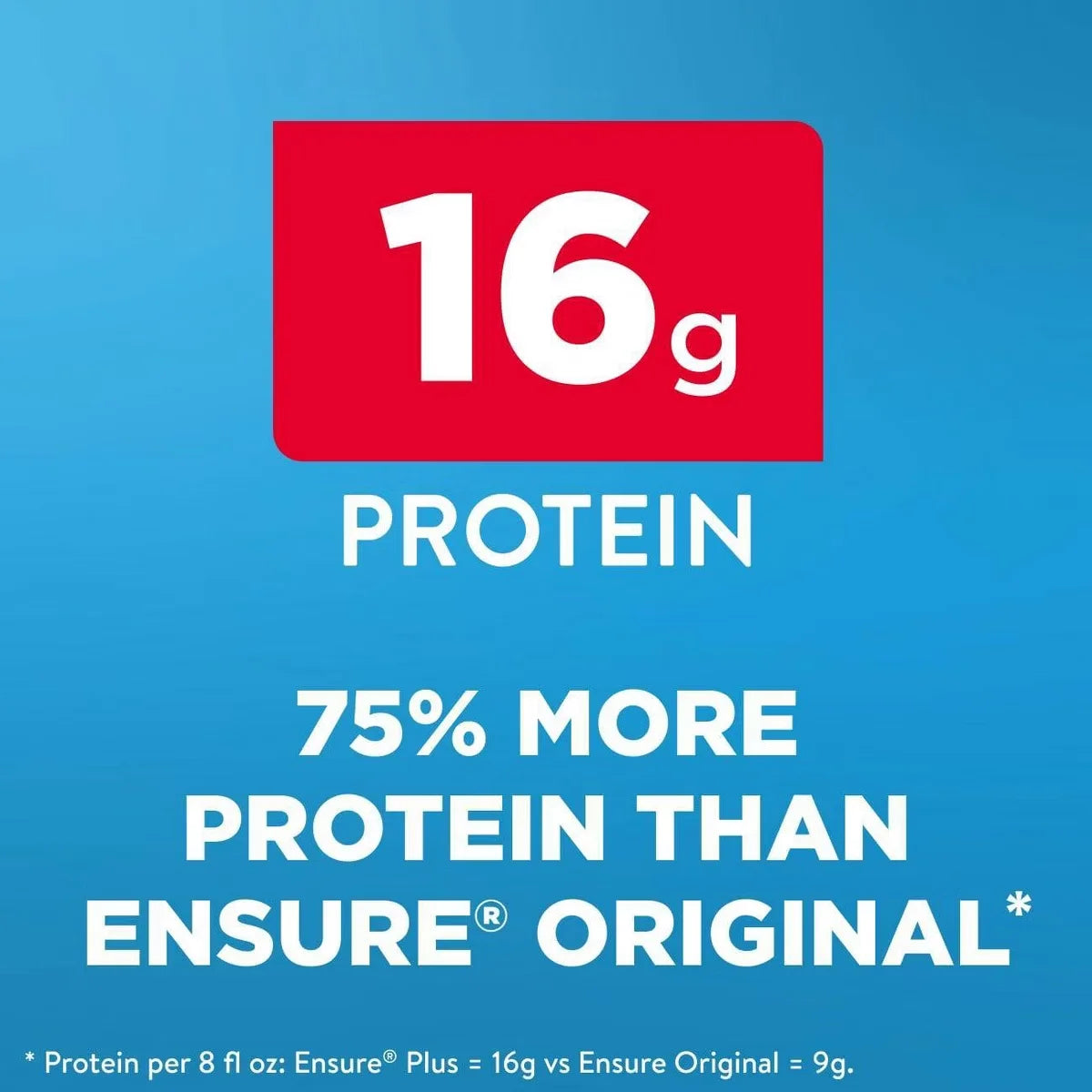 Ensure Plus Nutrition Shake Vanilla Non-Caffeinated- 128 fl oz/16ct: Kosher, Halal, Gluten-Free, Lactose Sensitivity, 16g Milk Protein