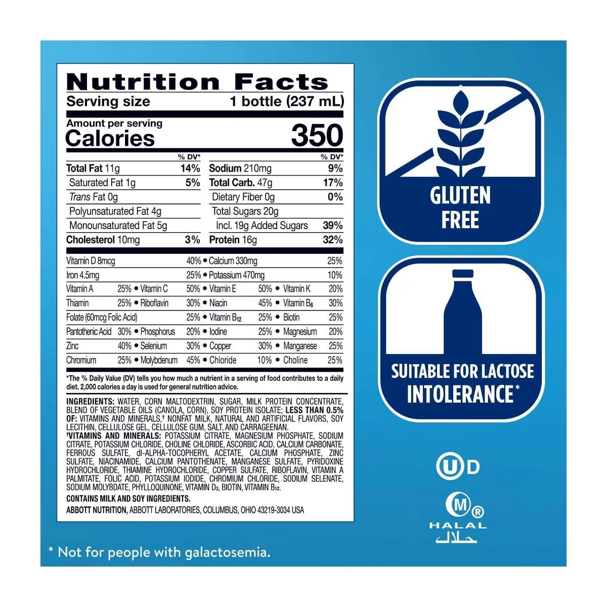 Ensure Plus Nutritional Bottle Vanilla 8 Oz  High-Calorie, Protein-Rich Nutritional Drink for Weight Gain and Muscle Maintenance  Case of 24
