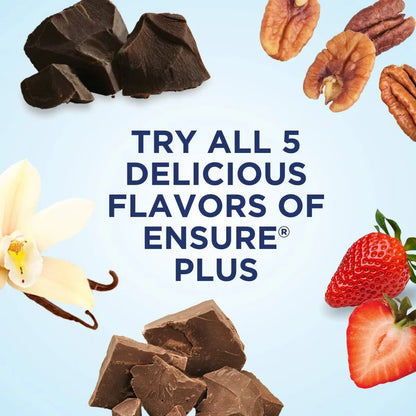 Ensure Plus Nutrition Shake Milk Chocolate Non-Caffeinated - 6 ct/48 fl oz: Kosher, Halal, Gluten-Free, 16g Protein