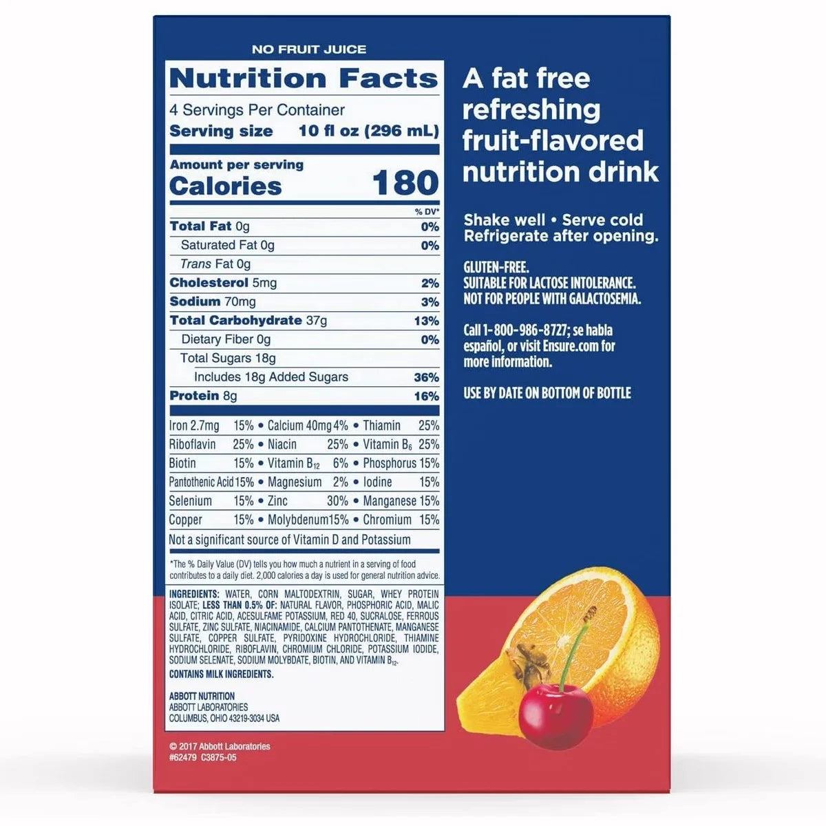 Ensure Clear Nutrition Drink Bottles Mixed Fruit, 10 fl oz, 4 Count