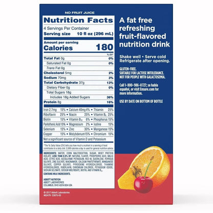 Ensure Clear Nutrition Drink Bottles Mixed Fruit, 10 fl oz, 4 Count