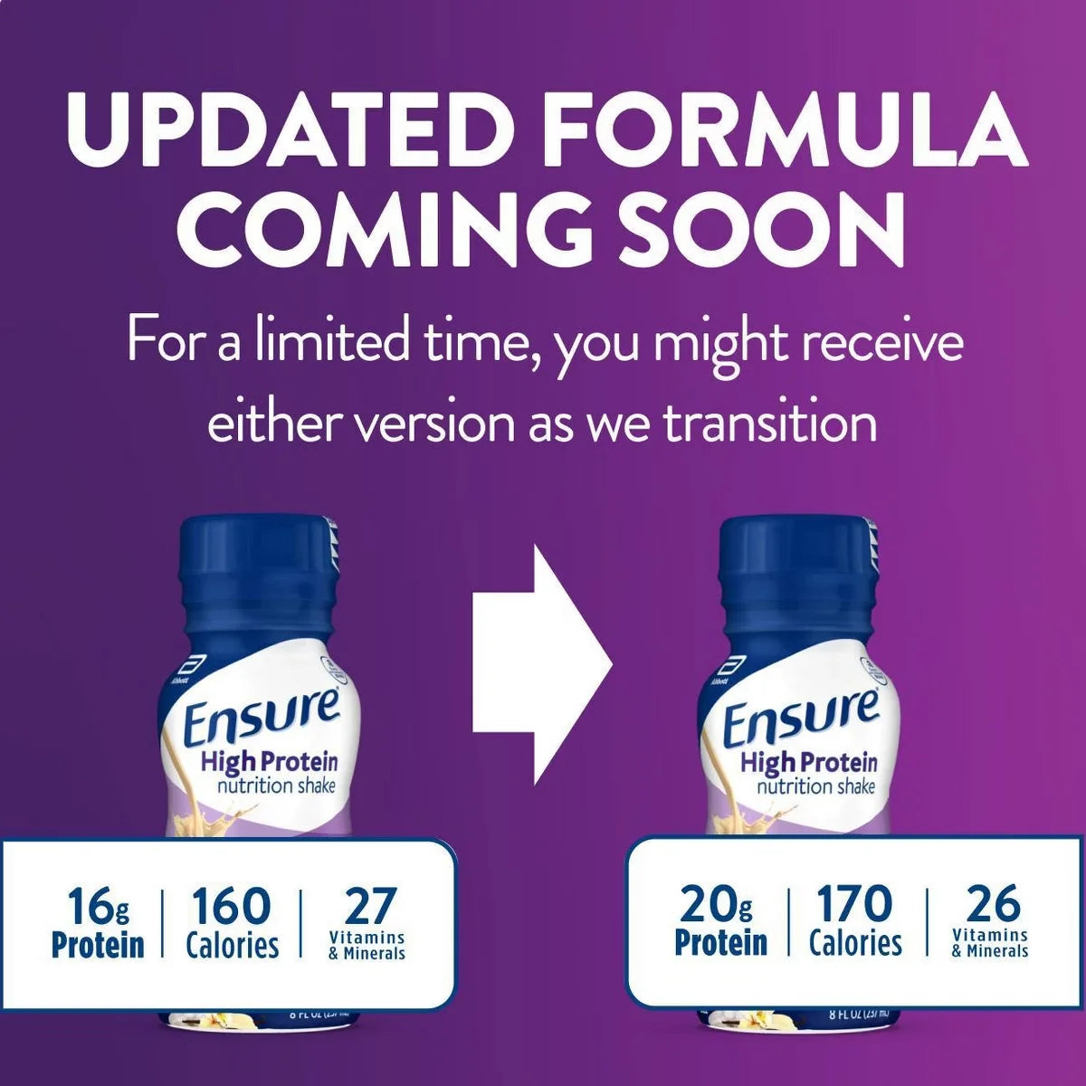 Ensure High Protein Nutritional Shakes Vanilla Non-Caffeinated- 24pk/192 fl oz: Kosher, Halal, Gluten-Free, Lactose Sensitivity