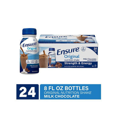 Ensure Original Nutrition Shake, Milk Chocolate, 8 fl oz - 24 Count
