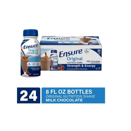 Ensure Original Nutrition Shake, Milk Chocolate, 8 fl oz - 24 Count