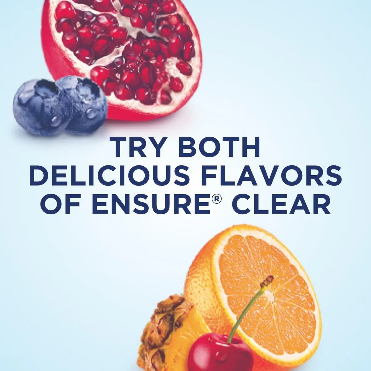 Ensure Liquid Clear Nutrition Drink, Blueberry Pomegranate, 10 oz, Case of 12