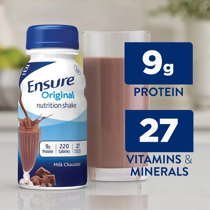 Ensure Original Nutrition Shake, Milk Chocolate, 8 fl oz - 24 Count