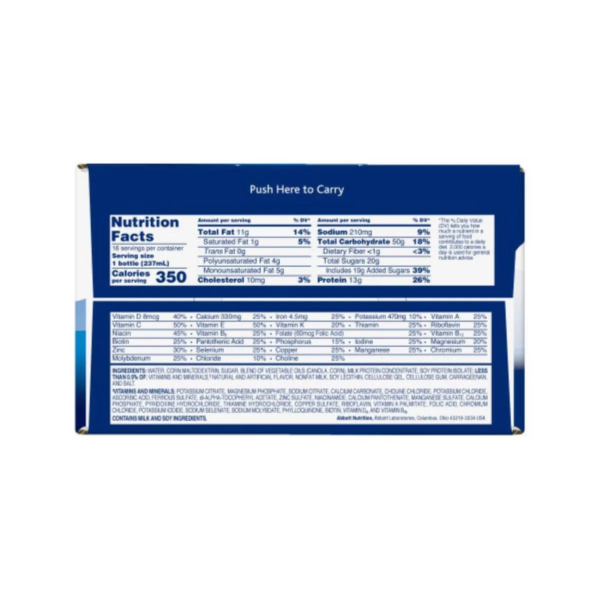 Ensure Plus Nutrition Shake Vanilla Non-Caffeinated- 128 fl oz/16ct: Kosher, Halal, Gluten-Free, Lactose Sensitivity, 16g Milk Protein