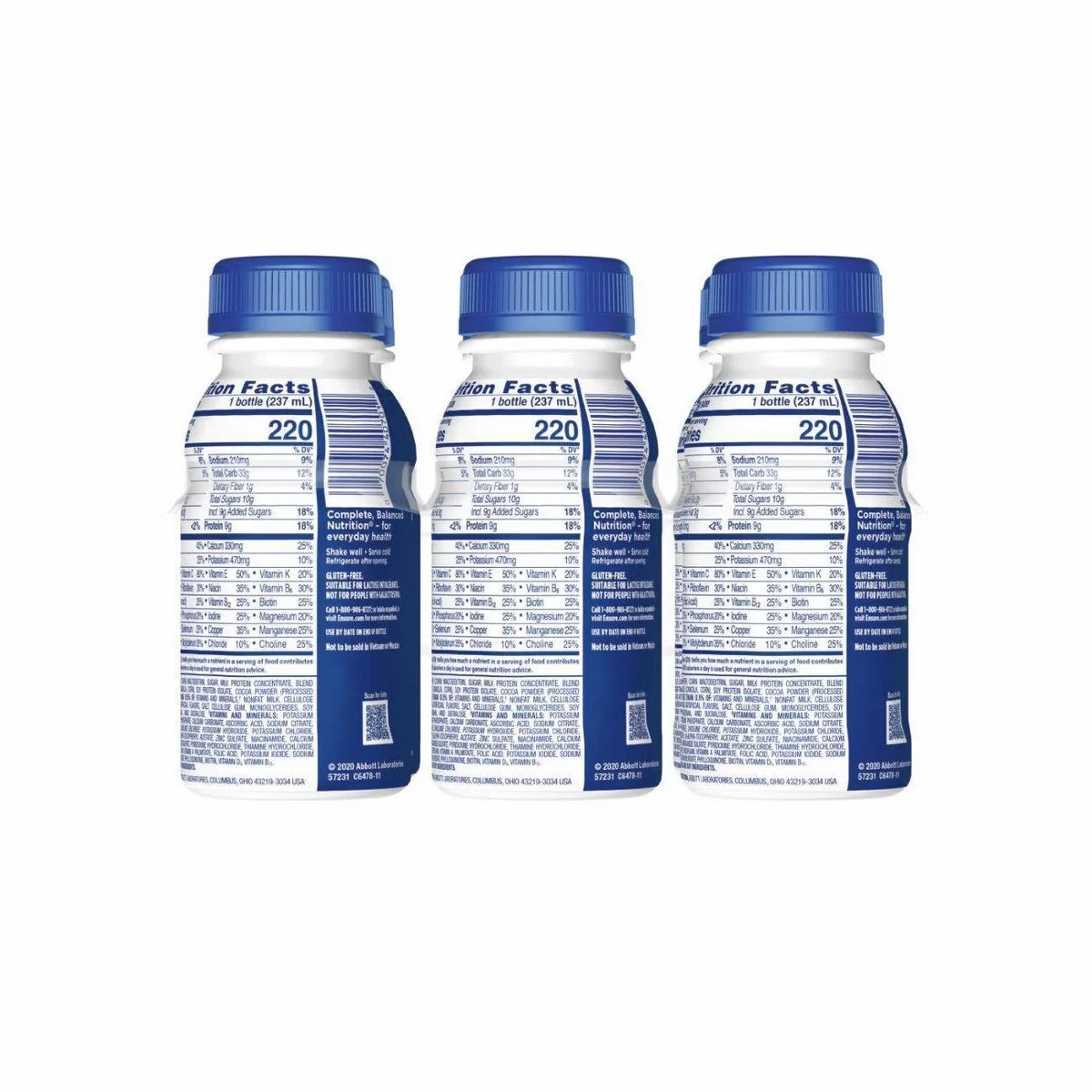 Ensure Nutrition Shake - Milk Chocolate - 6ct/48 fl oz: Kosher, Halal, Gluten-Free, Meal Replacement